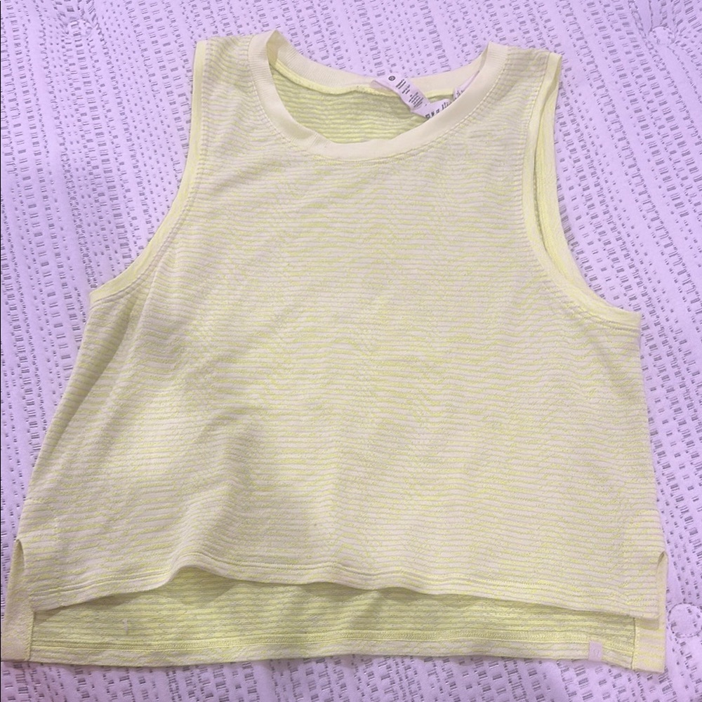 Lululemon Athletica Yellow Tank Top